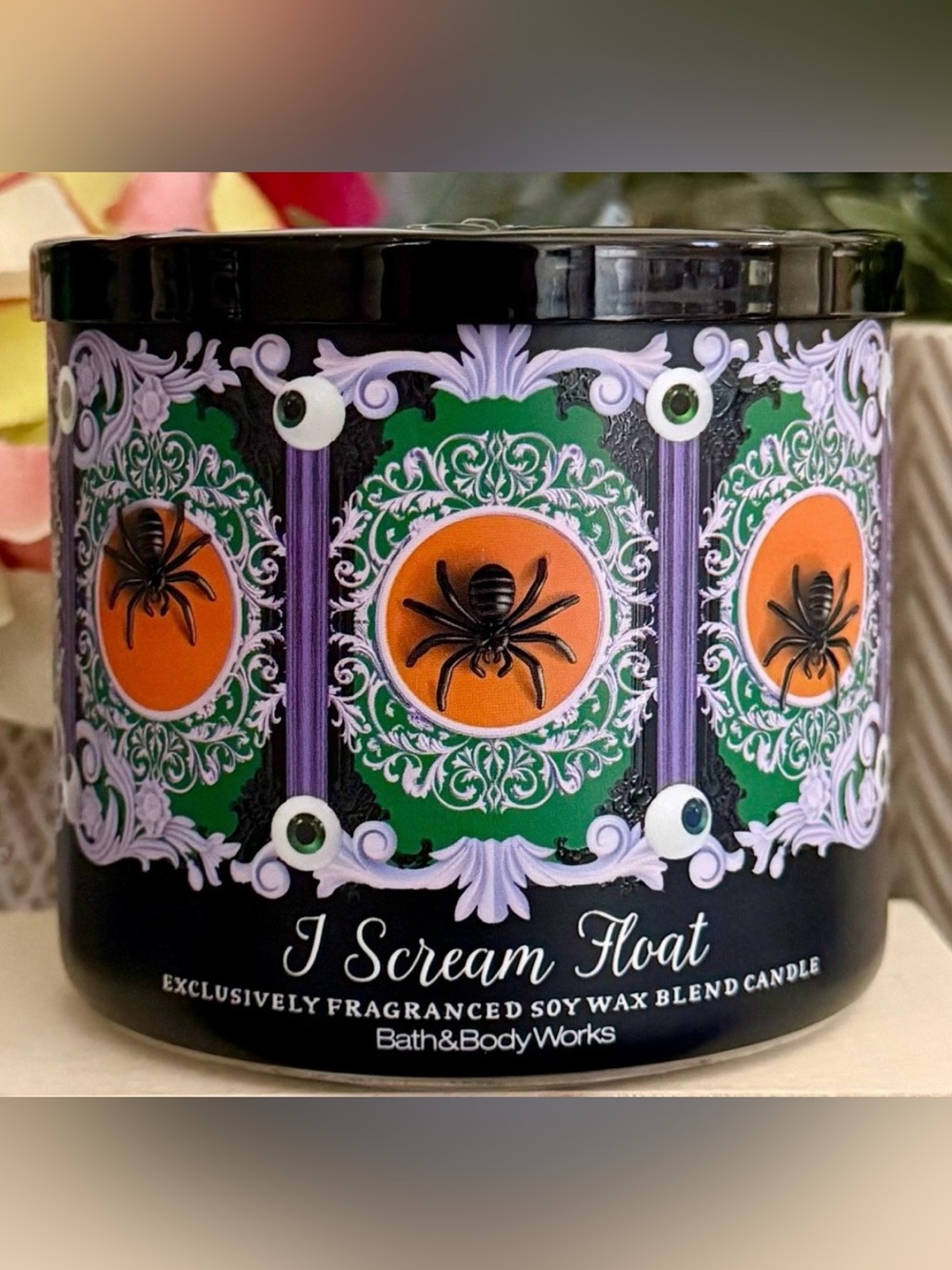 🆕🕷️ BATH & BODY WORKS “I SCREAM FLOAT” 3-WICK CANDLE. SOY WAX BLEND CANDLE. NEW